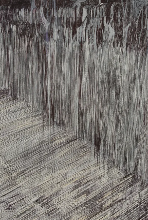 Shruti Mahajan, Drawing-in (notes on weaving), 2021