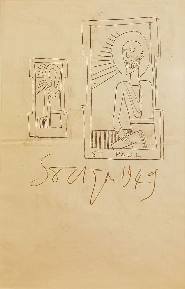 Francis Newton Souza, St. Paul, 1949