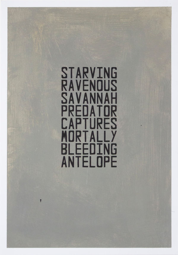 Starving Ravenous Savannah Predator Captures Mortally Bleeding Antelope