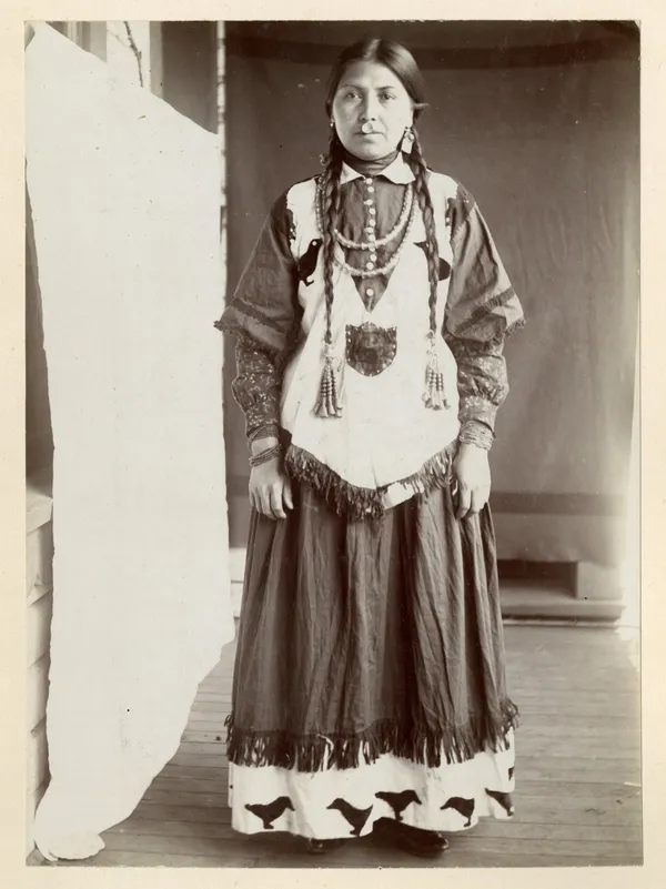 A. J. Smith, Portrait of a Woman from the Makah Tribe, Northwest Washington, 1890s