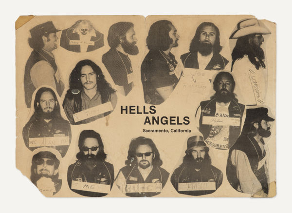[Hell's Angels], Photographic Christmas Card from the Sacramento Chapter of the Notorious Outlaw M.C., 1976