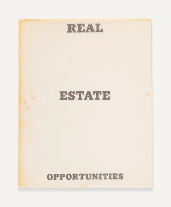 Ed Ruscha, Real Estate Opportunities, 1970