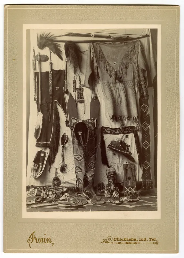 William E. Irwin, Five Cabinet Cards Showing Life in Chicasaw, Indian Territory, 1890s