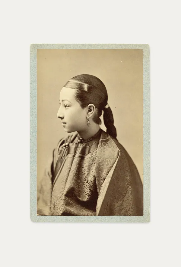 Unknown, Profile Portrait of a Young Chinese Woman, Identified Wing Tai Yen, San Francisco, 1880s