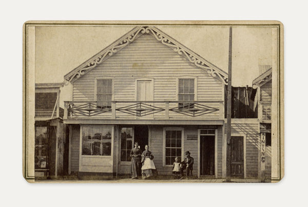 James Girard Smith, Carte-de-Visite showing the Law Offices of S.G. Hilborn, an Early Settler of Solano County, c. 1865
