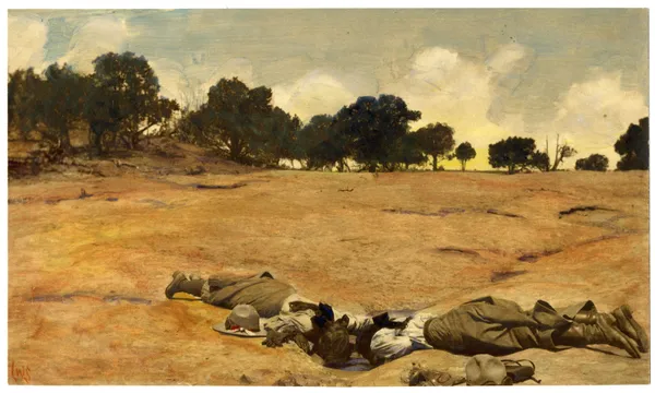 Lillian Wilheim Smith, Self-Portrait Photo of the Artist and her Sister Stopped for a Drink, 1920s