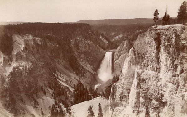 F. Jay Haynes, Point Lookout, Canyon and Falls, c. 1889