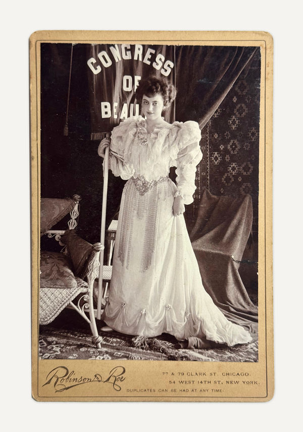 Robinson & Roe, Portrait of Donna Delmar at the Congress of Beauty, Chicago World's Fair, c. 1893