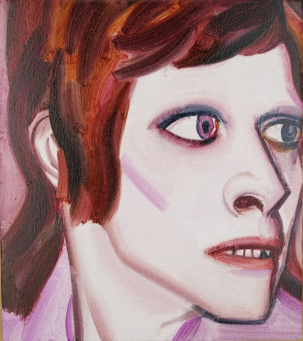 HU Zi 胡子 Bowie, 2013 Oil on canvas 布面油画 45 x 40 cm