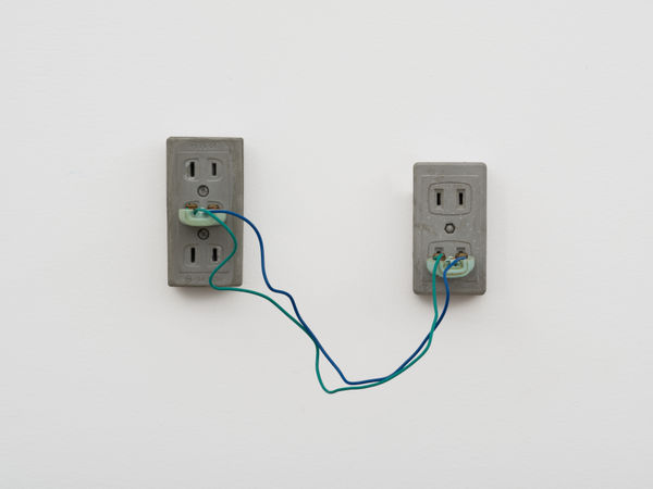 ZHANG Ruyi 张如怡 Connection─4 连接─4, 2017 Concrete, plug and electric wires 混凝土，插头及电线 8.5 x 4.3 x 2 cm 7.5 x 4.3 x 2 cm