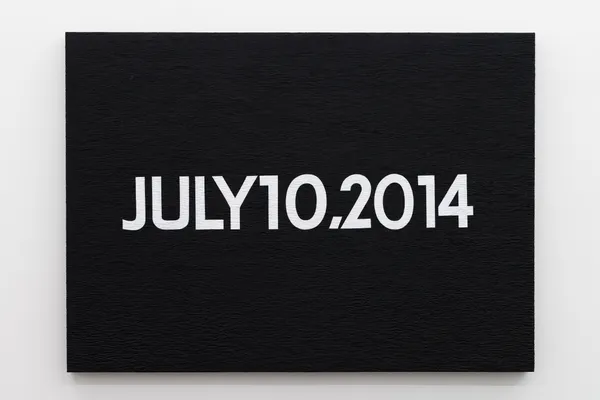 LIU Ren 刘任 On Kawara 1932.12.24一2014.07.10 河原温 1932.12.24一2014.07.10, 2016 Acrylic and mixed media 丙烯和综合材料 63 x 62 x 6 cm x 2