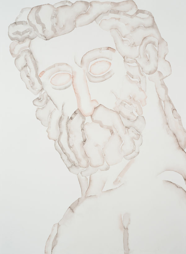 HU Zi 胡子 Florence Neptune IV, 2018 Gouache on paper 纸上水粉 76.5 x 56 cm