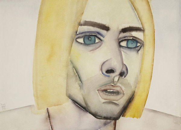 HU Zi 胡子 Kurt, 2013 Gouache on paper 纸上水粉 40 x 55 cm