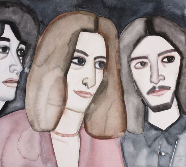 HU Zi 胡子 Led ZeppeIin, 2015 Gouache on paper 纸上水粉 50 x 55 cm