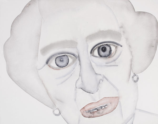 HU Zi 胡子 Elizabeth II, 2014 Gouache on paper 纸上水粉 29.8 x 38.2 cm