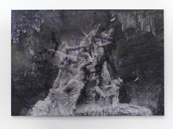 ZHANG Yunyao 张云垚 Study in Figures 形体习作, 2018 Graphite on felt 石墨毛毡 265 x 380 cm