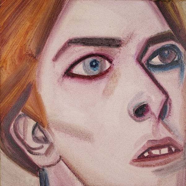 HU Zi 胡子 Bowie, 2013 Oil on canvas 布面油画 40 x 40 cm