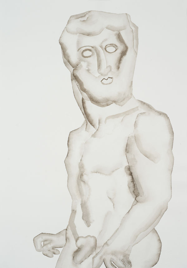 HU Zi 胡子 Neptune, 2016 Gouache on paper 纸上水粉 56.2 x 39.3 cm