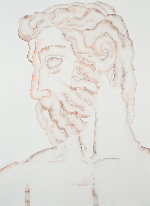 HU Zi 胡子 Florence Neptune III, 2018 Gouache on paper 纸上水粉 76.5 x 56 cm