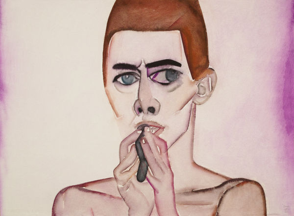 HU Zi 胡子 Bowie, 2013 Gouache on paper 纸上水粉 56 x 76 cm