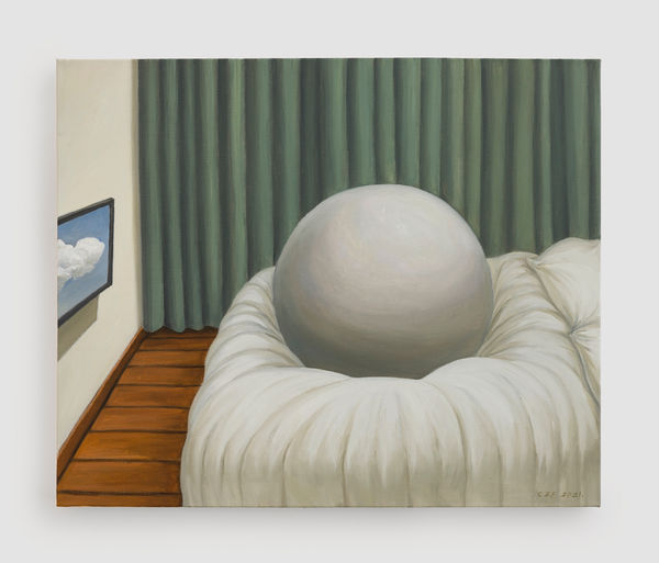 CAO Zaifei 曹再飞 The Room of Sisyphus 西西弗斯的房间, 2021 Oil on Canvas 布面油画 60 x 73 cm