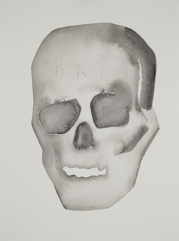 HU Zi 胡子 Baci, 2016 Gouache on paper 纸上水粉 31 x 23 cm