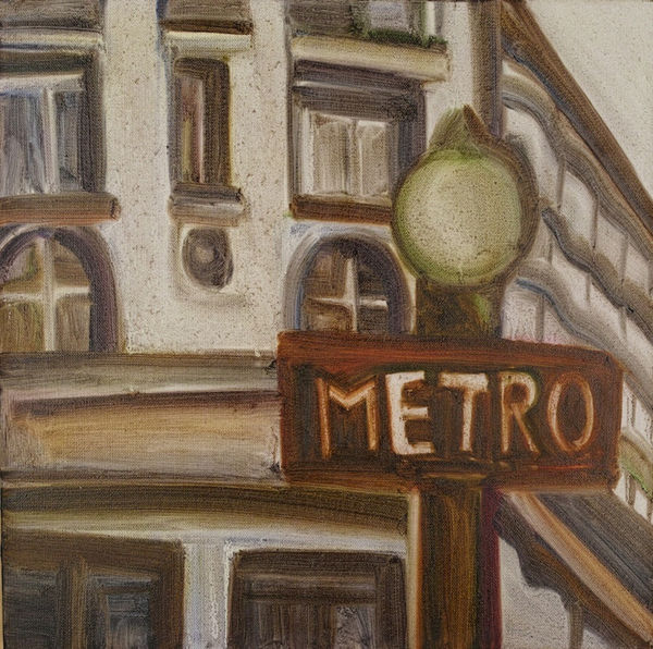 HU Zi 胡子 Saint-Paul, 2013 Oil on canvas 布面油画 40 x 40 cm