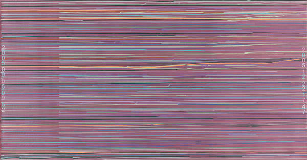 QU Fengguo Untitled 2005 无题2005, 2005 Acrylic on Canvas 布面丙稀 115 x 220 cm