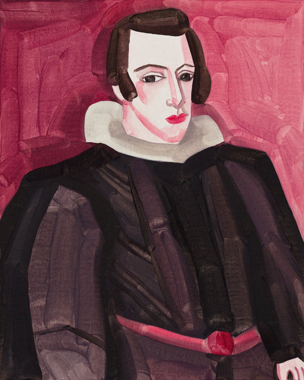 HU Zi 胡子 Philip IV (after Vela'zquez) 摹委拉斯开兹的菲利普四世, 2019 Oil on canvas 布面油画 50 x 40 cm