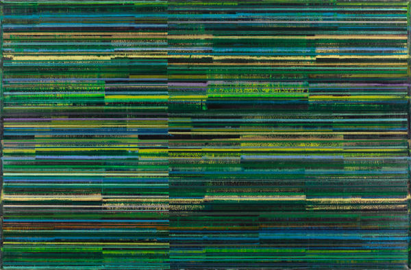 QU Fengguo Corn Rain, Four Seasons 四季 谷雨, 2014 Oil on Canvas 布面油画 145 x 220 cm