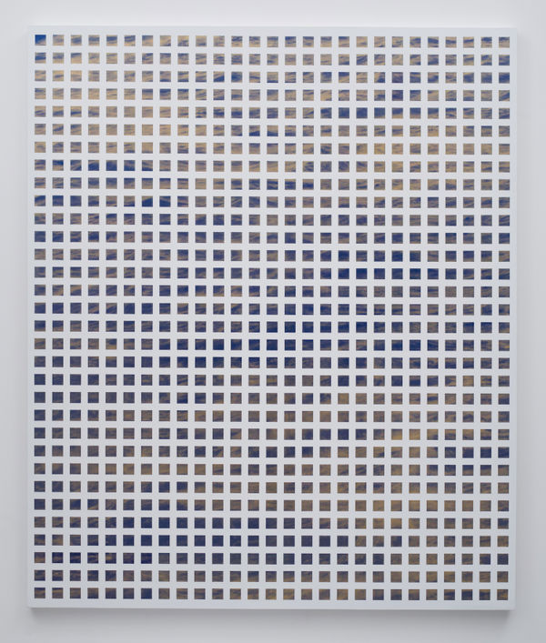 LIU Ren 刘任 Inches of Time-Wave 寸光阴-浪, 2017 24K gold foil, acrylic, oil 24k金箔，丙烯，油墨 173.3 x 145.5 cm