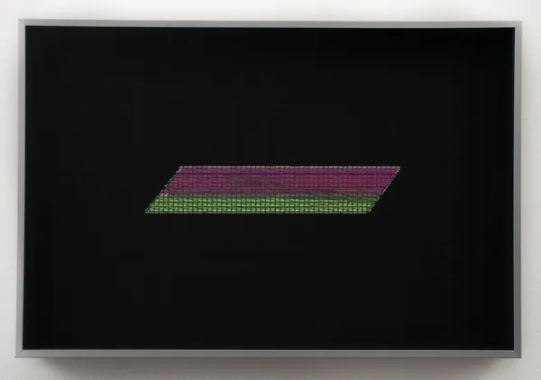 ZHANG Ruyi 张如怡 Overlapping Quadrilateral 重叠的四边形, 2016 Mixed media paper 纸上综合材料 20 x 30 cm