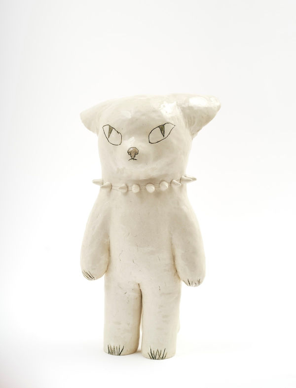 Clémentine De Chabaneix Minou Minou, 2025 Glazed Ceramic 42 x 21 x 25 cm, 16.5 x 8.3 x 9.8 in