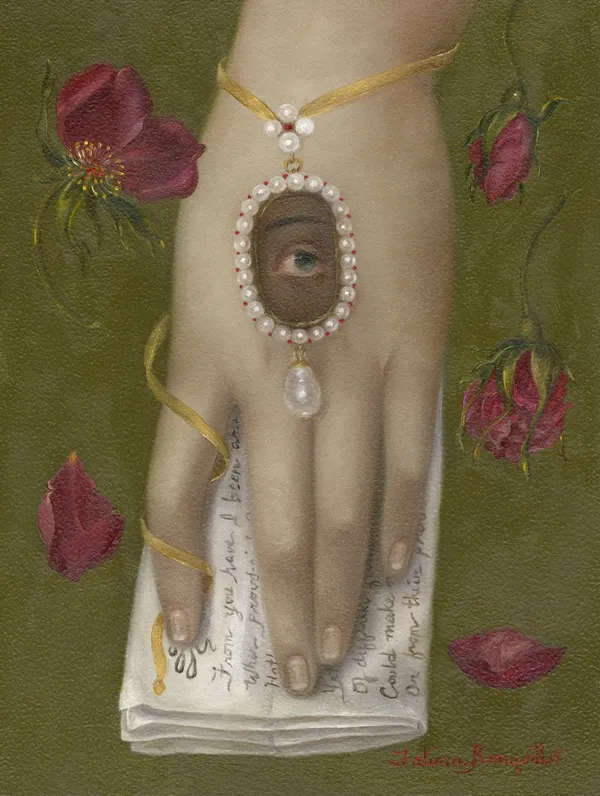 Fatima Ronquillo From You Have I Been Absent in the Spring, 2026 Oil on aluminum panel 20.32 x 15.24 cm 8 x 6 in