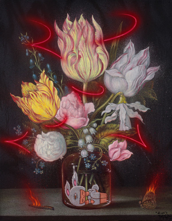 Alex Face, Vase Universe - Red, 2023