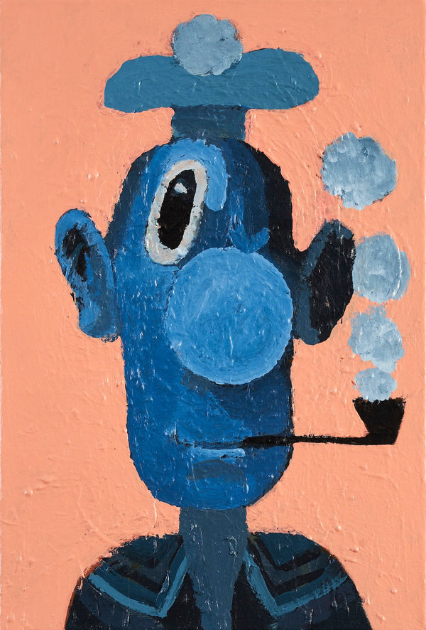 Erkut Terliksiz Blue Magic 1, 2023 Acrylic on canvas 40 x 60 cm/15.7 x 23.6 in