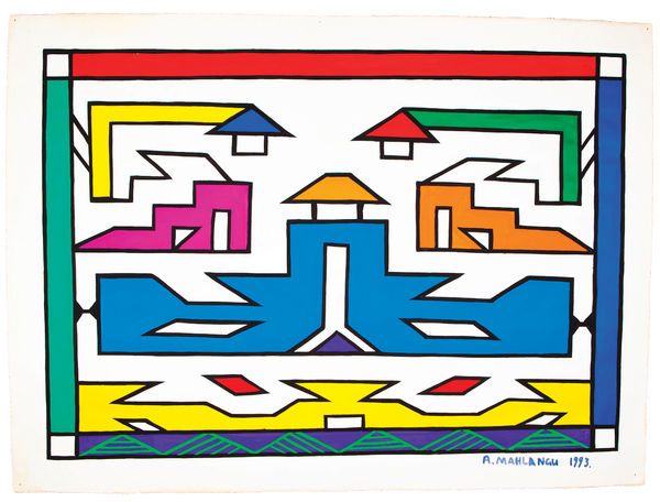 Anna Mahlangu, Untittled, 1993, Painting, Duende Art Projects