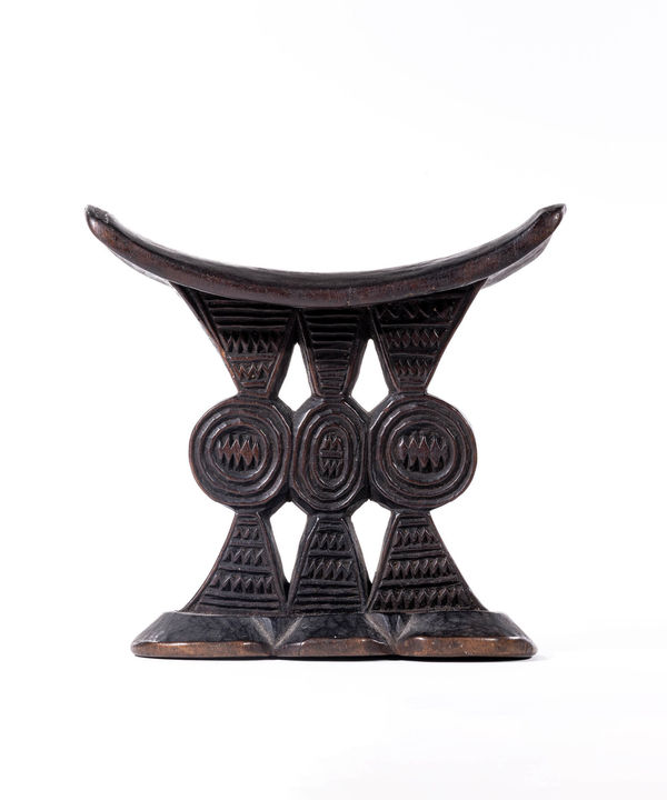 The Three Graces, Headrest, Anonymous Shona Artist, Zimbabwe, Wood, Duende Art Projects
