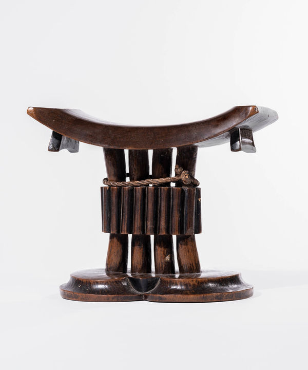 The Knot, Headrest, Anonymous Tsonga Artist, South Africa, Wood, Duende Art Projects