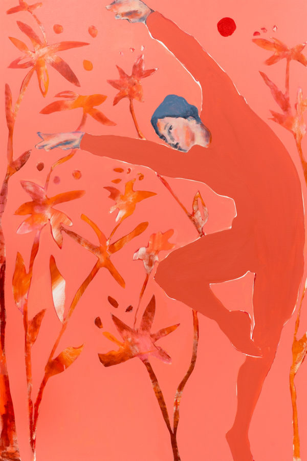 Erin Armstrong Rings of Saturn, 2023 Acrylic on Canvas 60 x 40 inches 152.4 x 101.6 cm