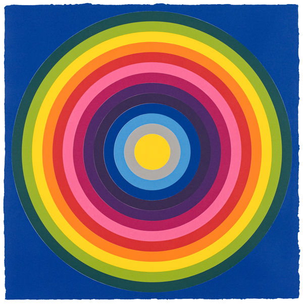 Polly Apfelbaum, Sun Target - Blue, 2019