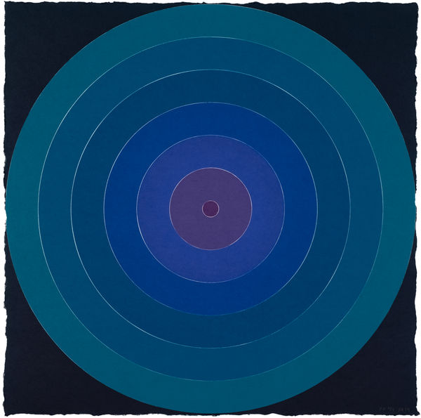 Polly Apfelbaum, On Target - Blue, 2019