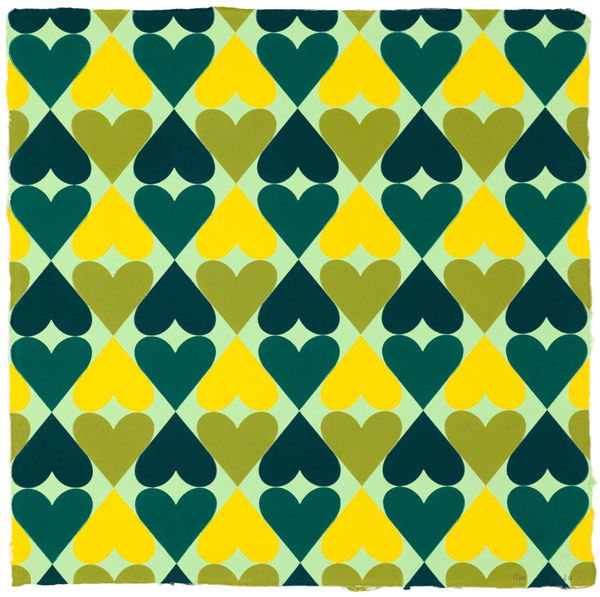 Polly Apfelbaum Heart & Soul Green Print Edition