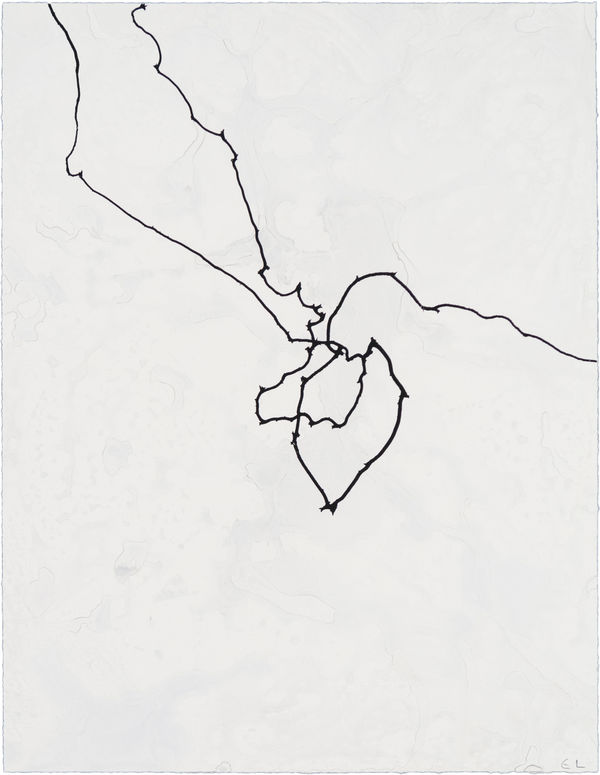 Emil Lukas Double Event Larva 1901 Mono Print