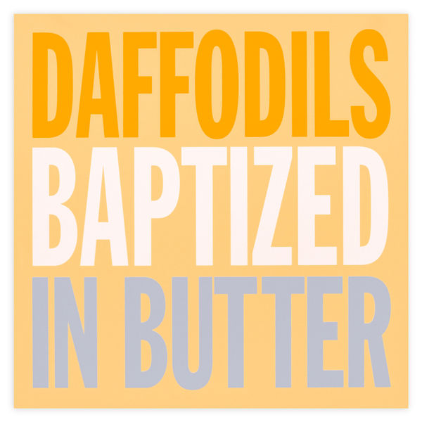 John Giorno Welcoming the Flowers Daffodils Edition Print