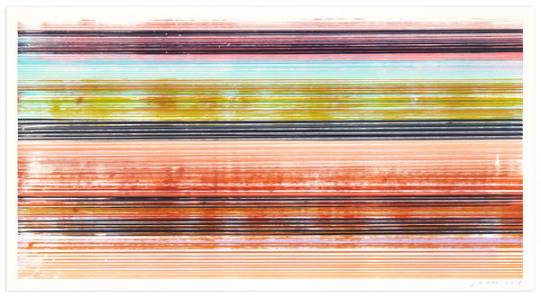 James Jamie Nares Durham Press Iron Horse Series Screenprint monoprints