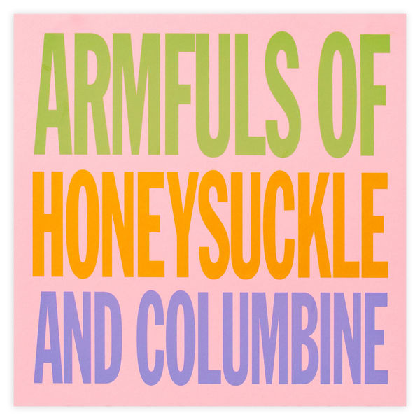 John Giorno Welcoming the Flowers Honeysuckle Edition Print