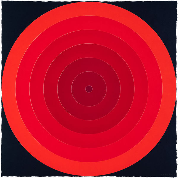 Polly Apfelbaum, On Target - Red, 2019
