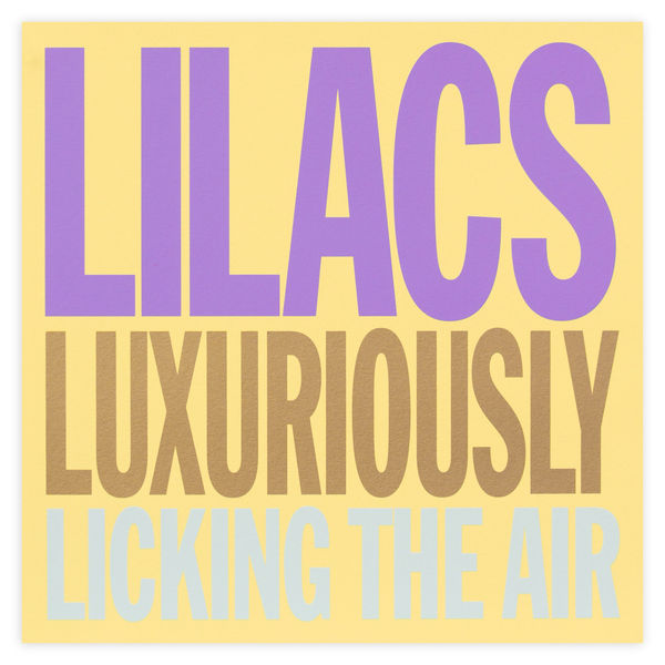 John Giorno Welcoming the Flowers Lilacs Edition Print