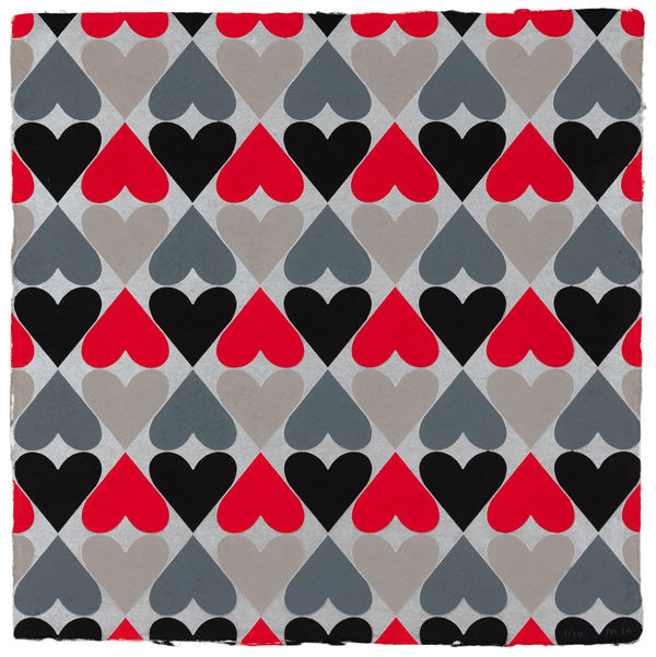 Polly Apfelbaum Heart & Soul Gray Print Edition